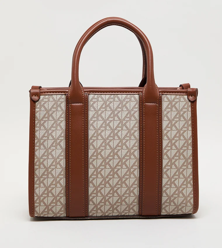 ANNE KLEIN Anne Klein Monogram Patterned Pu Tote Bag